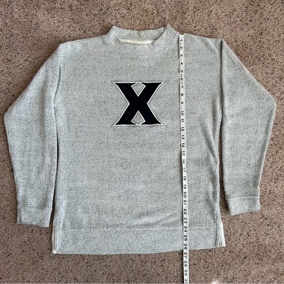 Original League Gray XU Xavier University Musketeers “X” Logo Sweatshirt Size S - Picture 8 of 9